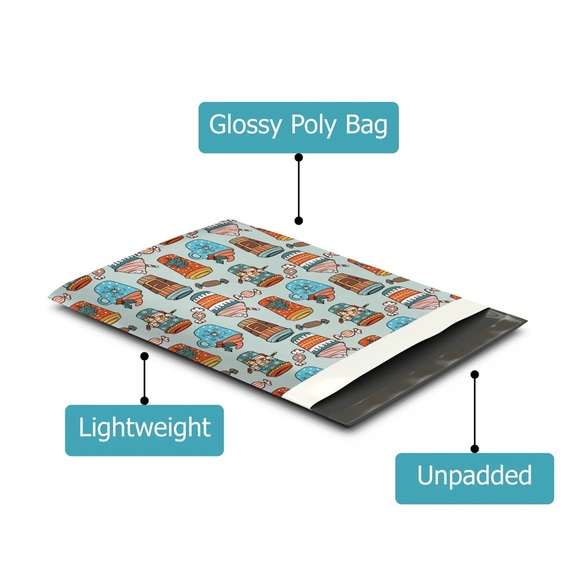 Christmas Coffees Poly Mailers 10x13 Pack of 25 - Picture 8 of 8